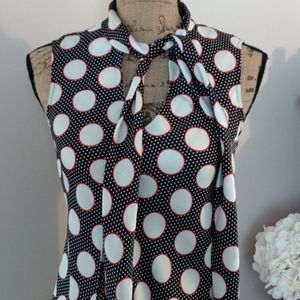 Nine West tank top blouse with tie sz XS
